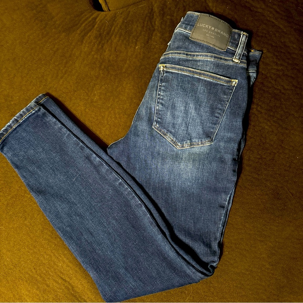 Lucky Brand Jeans Womens Size 6/28 Blue Denim Ava Super Skinny Mid Rise